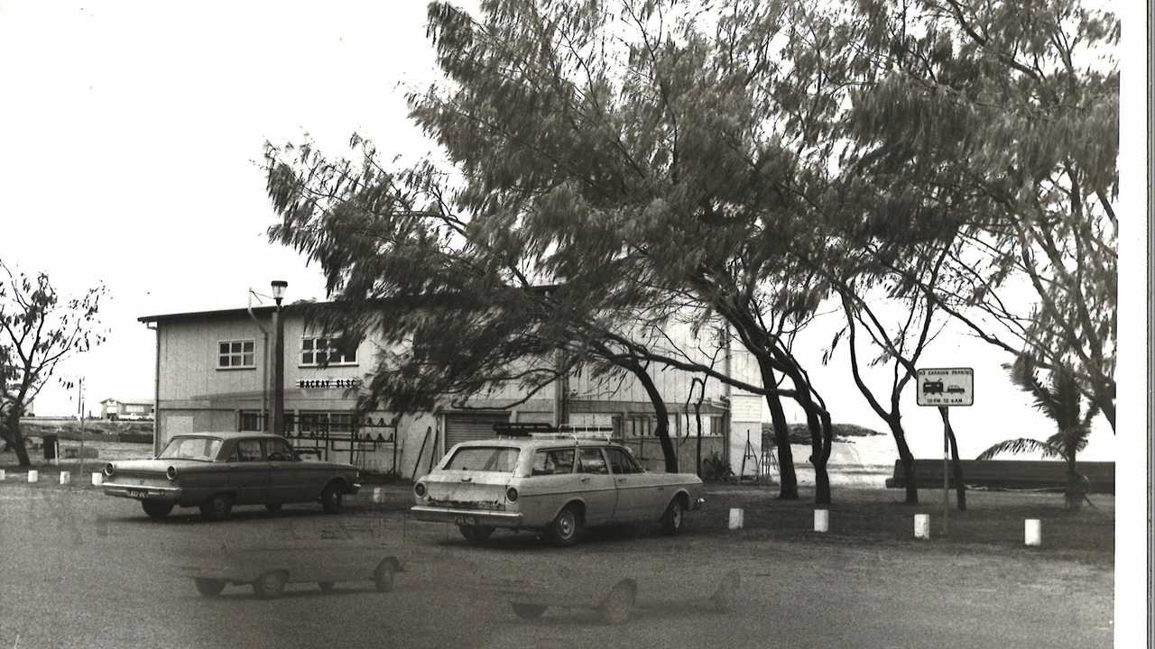 Mackay Surf Life Saving club house at Harbour Beach prior to the construction of Mackay Marina. Picture: daily mercury archives