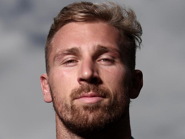 GOLD COAST, AUSTRALIA - FEBRUARY 27: Bryce Cartwright poses during a Gold Coast Titans NRL media session at the Titans High Performance Centre on February 27, 2019 in Gold Coast, Australia. (Photo by Chris Hyde/Getty Images)