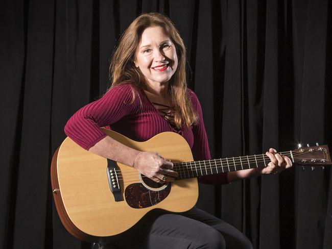 Vicky O' Keefe, daughter of Johnny O' Keefe, performing at the Satellite Lounge. Picture: Sarah Matray