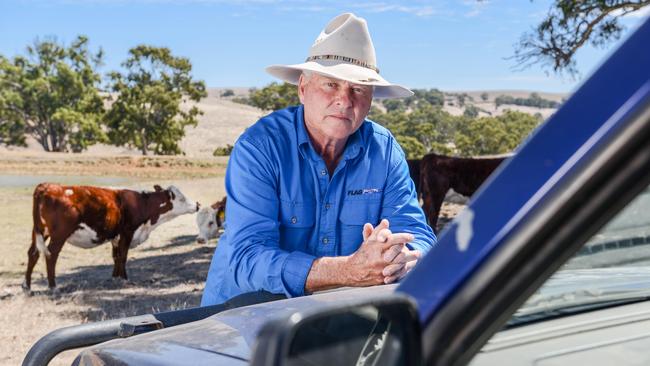 Strathalbyn farmer Peter Manuel concerned as farmers pushed to the brink during current drought conditions. Picture: Brenton Edwards