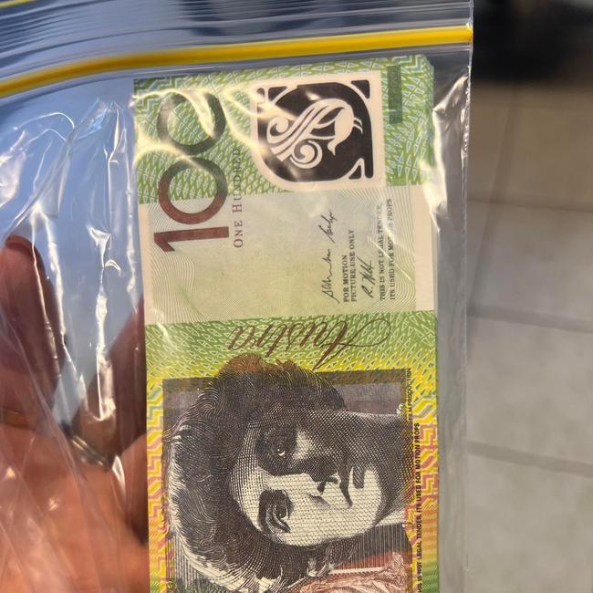 The fake money the woman said she was given. Picture: supplied