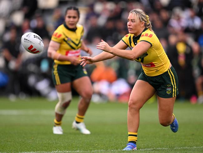 Olivia Higgins has been cleared to play for the Jillaroos. Picture: Joe Allison/Getty Images