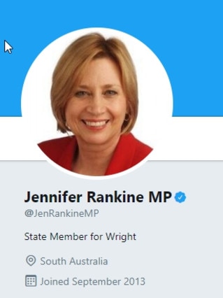 Jennifer Rankine’s Twitter biography
