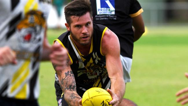 Nathan Brown training ahead of the preliminary final. Picture: CHE CHORLEY