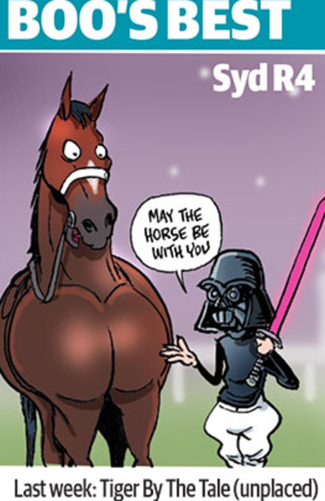 Boo Bailey’s cartoon tip for Rosehill.