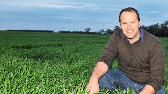 MURRA WARRA: Victorian Farmers Federation president David Jochinke in a crop on his farm at Murra Warra, north of Horsham. August 2019. Picture: JAMES WAGSTAFF