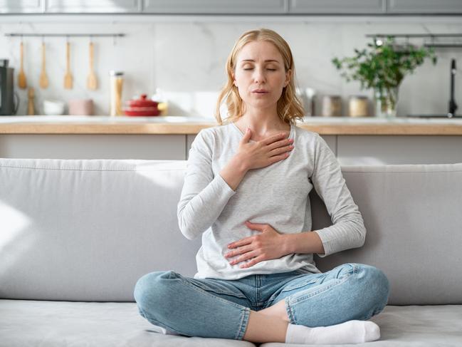 Controlled deep breaths activate a brain circuit that regulates behaviours. Picture: iStock