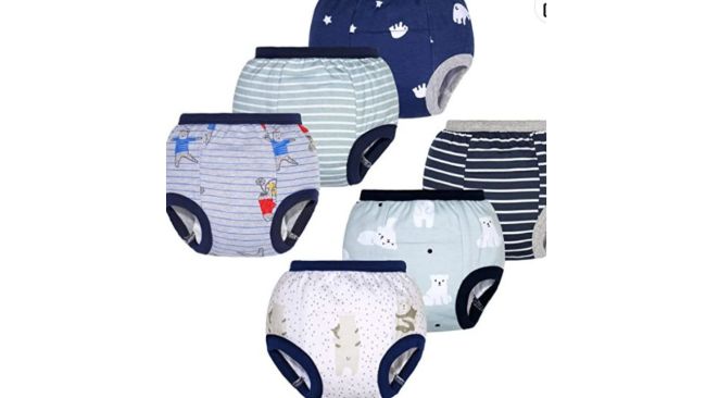 BIG ELEPHANT Baby Boys Potty Training Pants, Toddler Cotton Soft