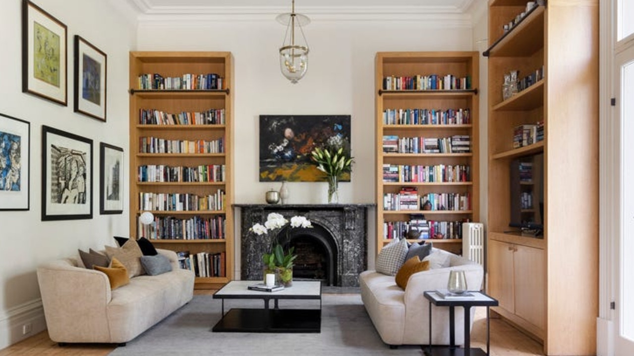 It’s an impressive library, imagine how many copies of the books Forever Faithful and Show me your Ring, by Marion the marriage counsellor and officiant, portrayed by Marg Downey in the show, could fit on those shelves.