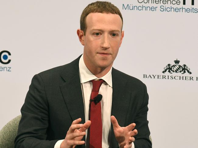 Facebook founder and CEO, Mark Zuckerberg. Picture: AFP