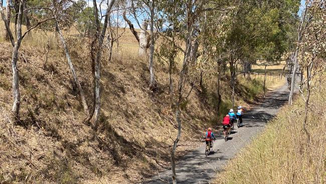 Rail Trail on the Great Victorian Bike Ride. Picture: John Myers