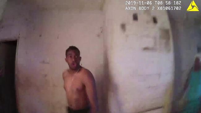 NT Police body-cam footage showing Kumanjayi Walker threatening police with an axe days before he was fatally shot by police officer Zachary Rolfe.