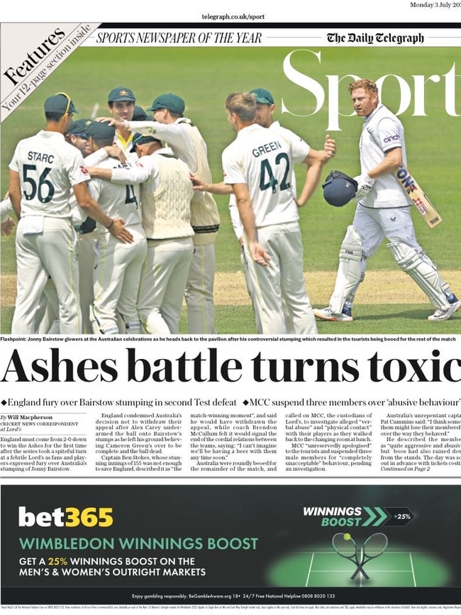 The Daily Telegraph went with toxi.