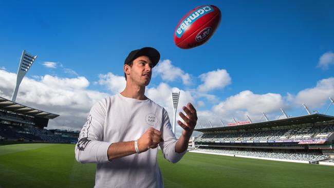 Daniel Menzel went out for dinner with his physio, doctor and strength coach in Geelong just before Christmas as he prepared to leave for his new football home in Sydney. Picture: Jay Town.