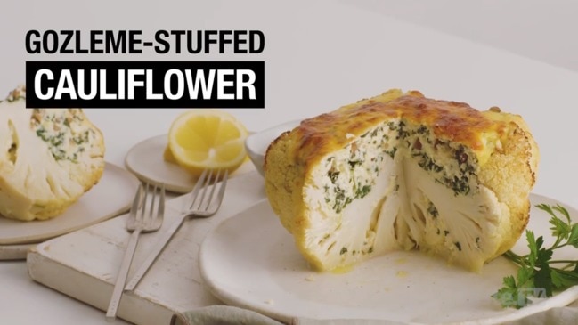 Gozleme-stuffed cauliflower