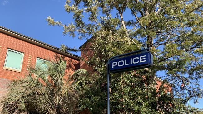 Outside Hornsby Police Station. Picture: Madelaine Wong