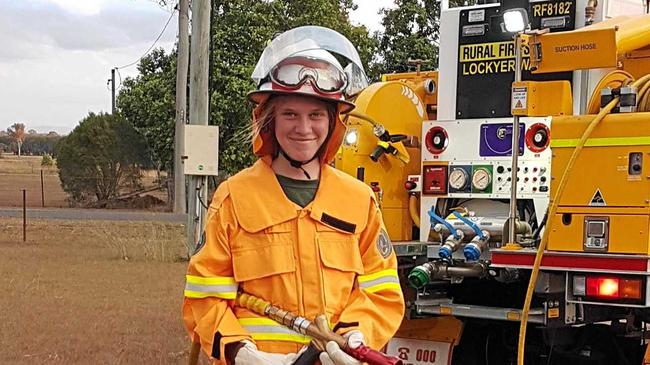 TRAILBLAZER: Michelle Prince at her first hazard reduction burn. Picture: Pauline Prince