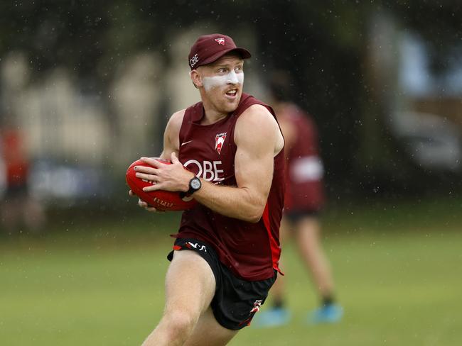 Matt Roberts during Sydney Swans training at Bat and Ball oval on December 7, 2024 Photo by Phil Hillyard (Image Supplied for Editorial Use only – **NO ON SALES** – Â©Phil Hillyard )