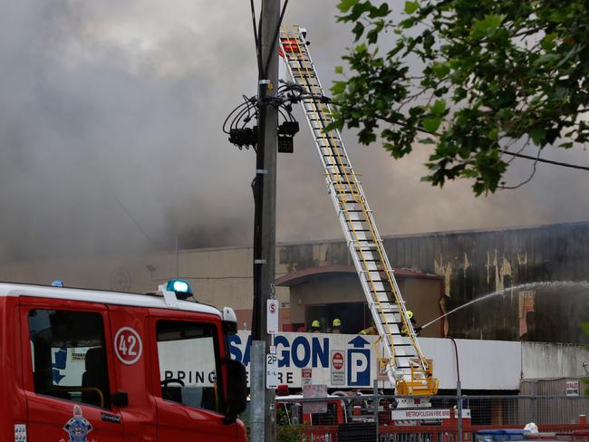 Residents in the area should stay indoors. Picture: Hamish Blair