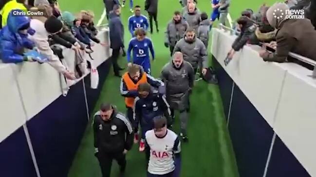 Postecoglou appears to react to angry fan