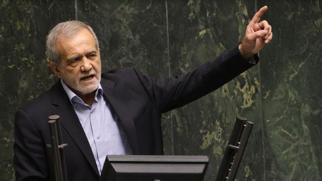 Iran's President Masoud Pezeshkian. Picture: Atta Kenare/AFP