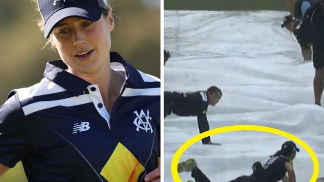 Ellyse Perry put her body on the line to put the covers on.