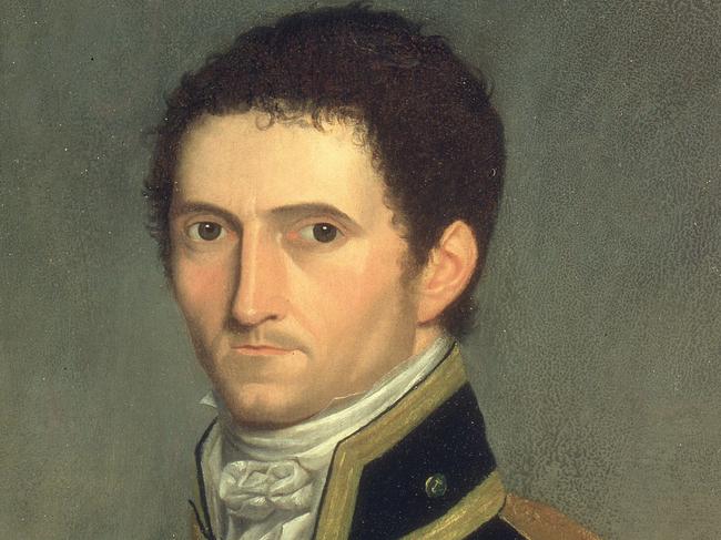 LIBRARY: 1806 : Portrait of explorer Matthew Flinders, 1806-1807 by artist Toussaint Antoine De Chazal from Art Gallery of South Australia. Painting