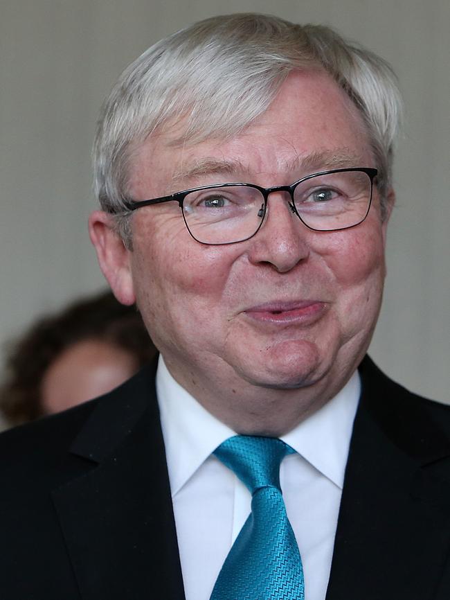 Kevin Rudd faced a similar drop with voters. Picture Kym Smith