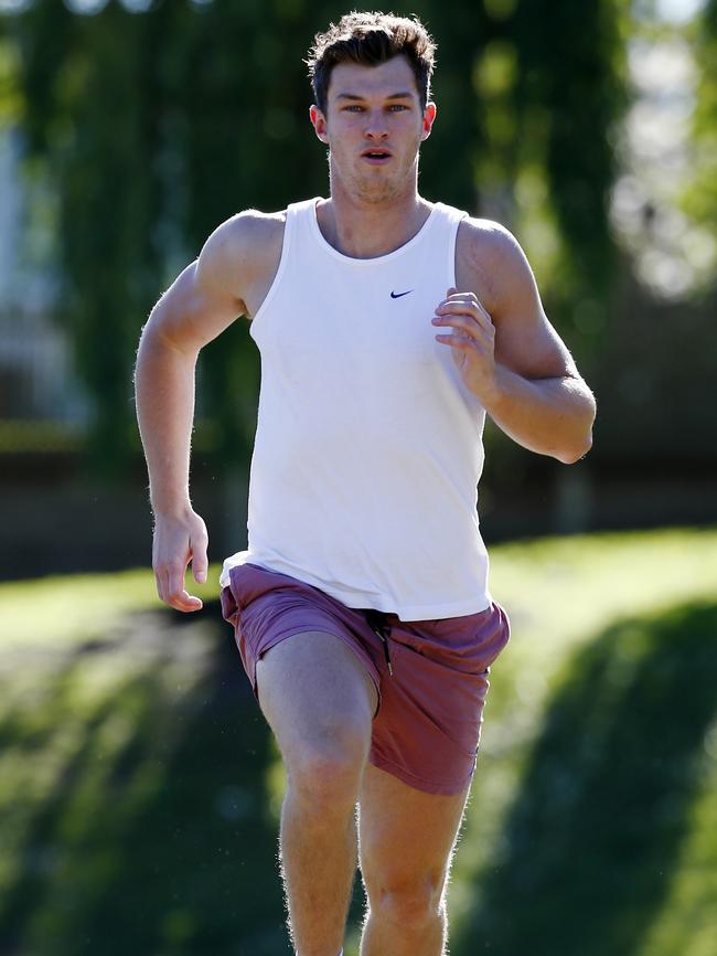 James Strauss has been in the AFL system for six years. Pic: Michael Klein