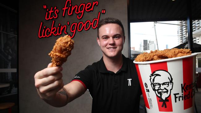 KFC owner Collins Foods is struggling under the weight of rising wages and energy costs, and flatlining sales. Picture: Zak Simmonds