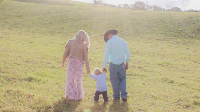 Patrick Salway with his wife Renee and son Harley.