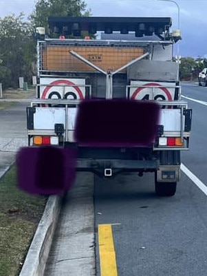 An image posted on social media of a vehicle parked in Pimpama. The driver said they received a parking fine from council.