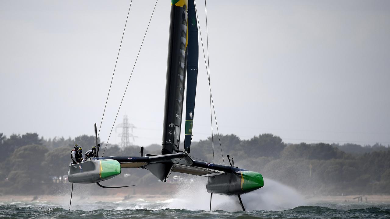 Slingsby steers Flying Roo into lead as Aussies seek first SailGP