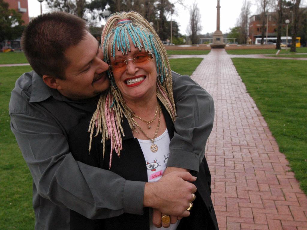 Brothel owner madam Stormy Summers with husband Mark Garner in Light Square.
