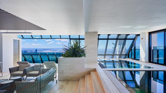 Inside the penthouse at 7001/4 The Esplanade, Surfers Paradise.