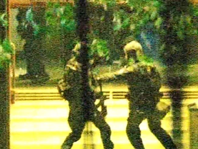 Final stand ... NSW Police stormed the Lindt cafe after a 17 hour siege, killing Man Haron Monis. Pic: 7 News