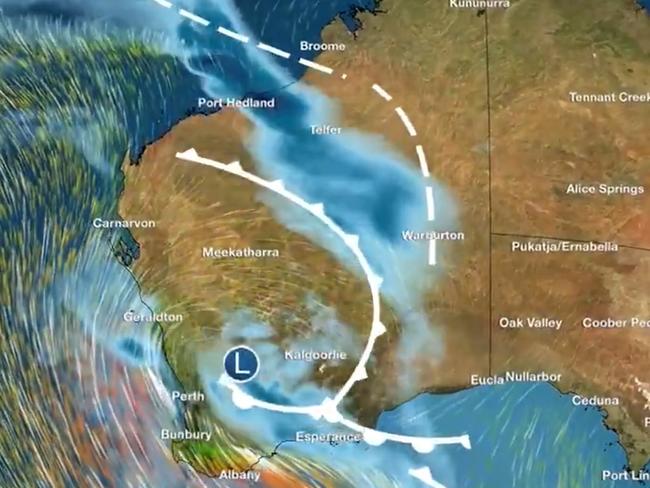 Wild weather battered the southern coast. Picture: Bureau of Meteorology