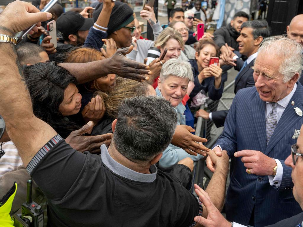 The British public has largely embraced Charles since his ascension. Picture: Paul Grover / POOL / AFP