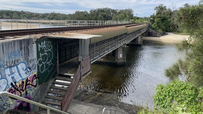 A refurbishment of the landmark Boambee Creek footbridge is planned in a bid to extend its life by up to 15 years. Picture: Chris Knight