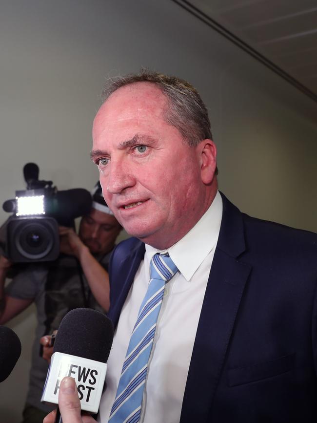 Barnaby Joyce … ‘not my job’ to check the key details of the contract. Picture: Gary Ramage