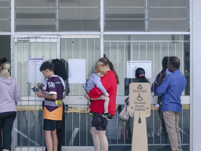 BRISBANE, AUSTRALIA - NewsWire Photos - MAY 02, 2025: Early voting in Peter Duttons seat of Dickson. Picture: NewsWire / Glenn Campbell