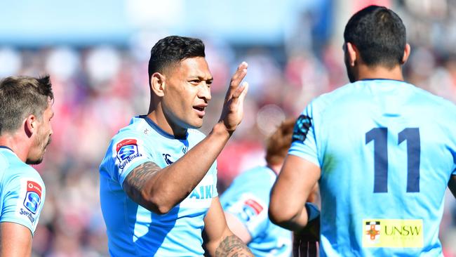 Folau recently became the greatest try-scorer in Super Rugby history. Picture: Getty