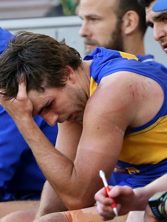 Andrew Gaff was banned for eight weeks for punching Andrew Brayshaw. Picture: Getty