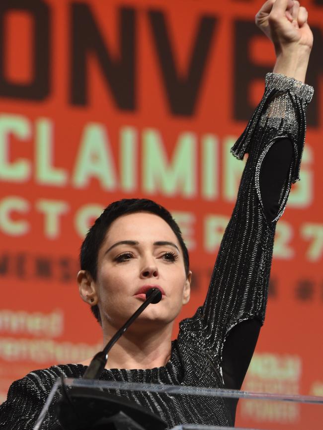 Actress Rose McGowan has been one of the faces of the #MeToo campaign. Picture: Getty