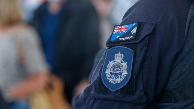 SYDNEY, AUSTRALIA - NewsWire Photos DECEMBER 6, 2022: Australian Federal Police (AFP) addressed the media at Sydney Airport today to remind passengers about good behaviour in the airport and planes as the busy holiday season approaches. General photos of AFP officers in the airport. Picture: NCA NewsWire / David Swift