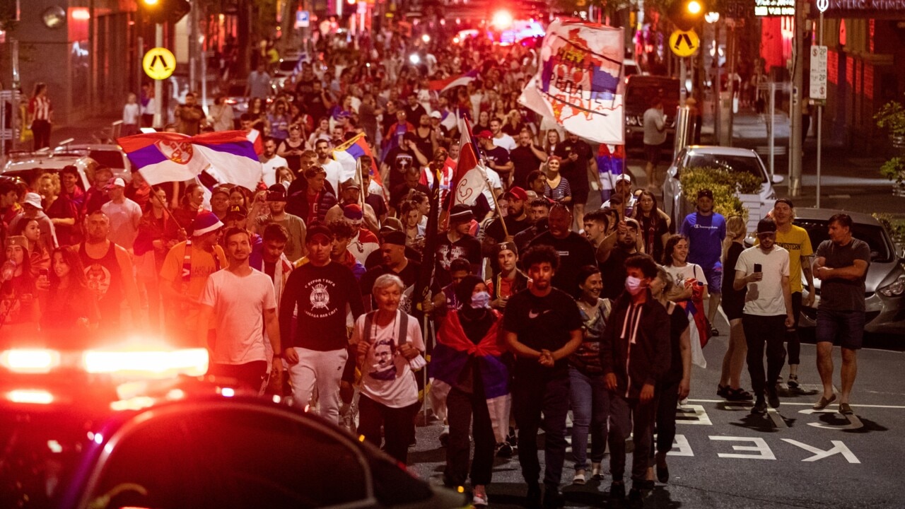 Djokovic supporters clash with police in Melbourne