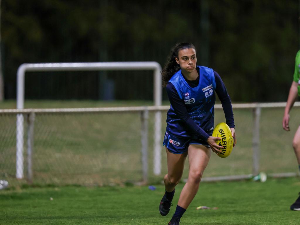 Brylee Kerin was judged best on ground in the women's CAFL grand final. Picture: AFLNT.