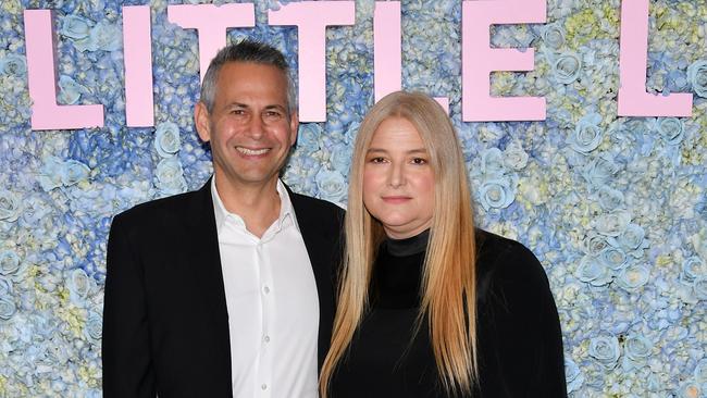 Papandrea with her US producer husband Steve Hutensky. Picture: Dia Dipasupil/Getty Images/AFP