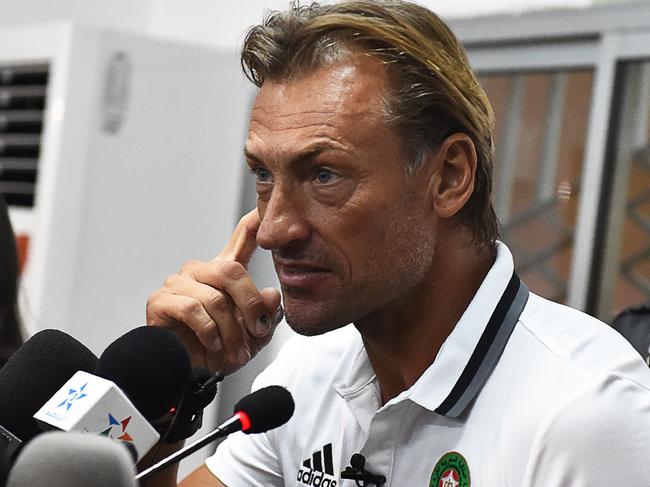 Herve Renard during his time as Moroccan men’s coach. Picture: AFP PHOTO / ISSOUF SANOGO.