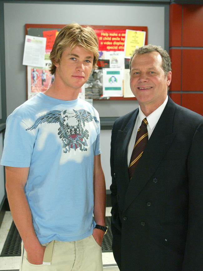 Chris Hemsworth played Kim Hyde on Home and Away in 2004 and Ivar Kants played his dad Barry Hyde.